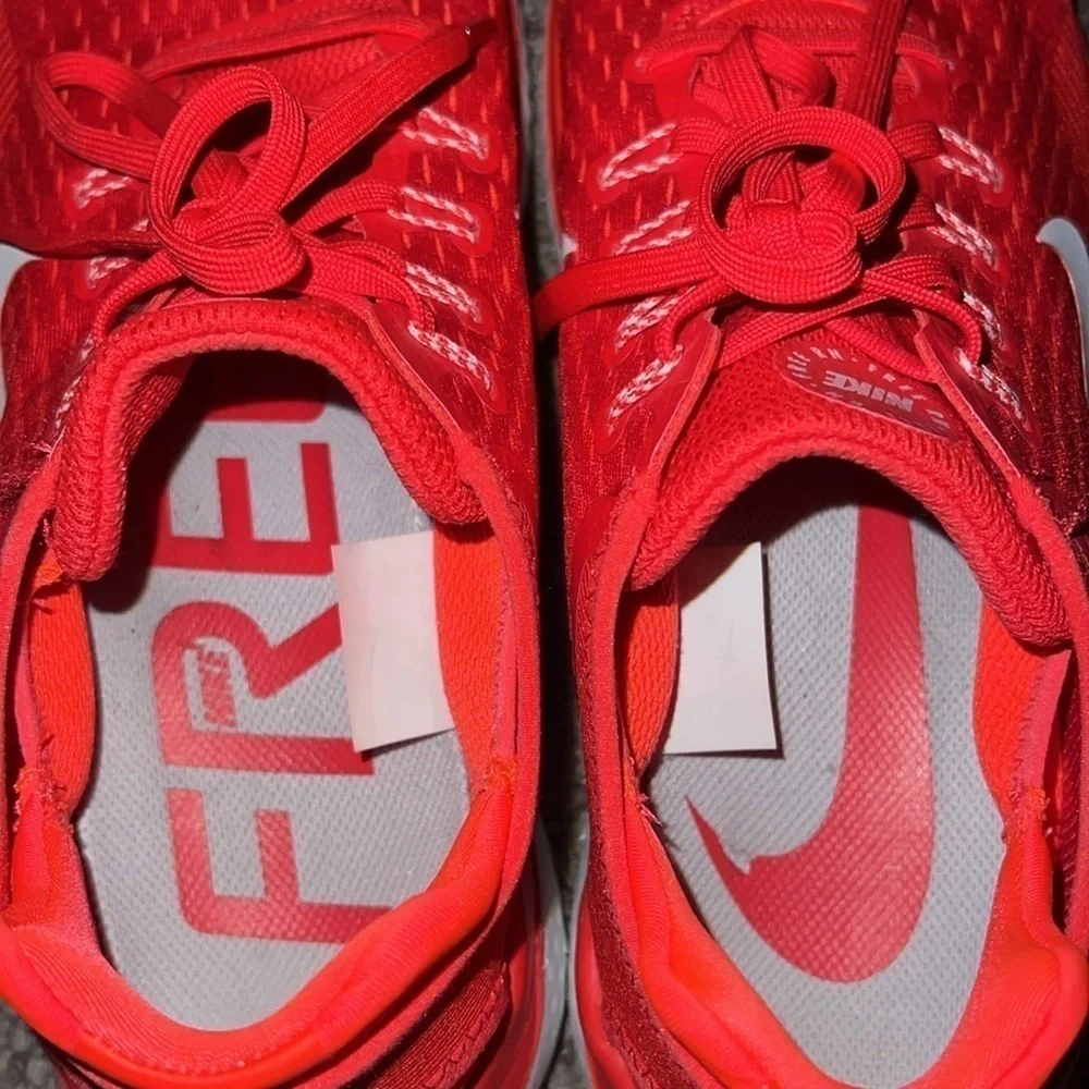 Nike Free Speed Red White Running Shoes 942836-600 Men's US Size 12 - Picture 3 of 6